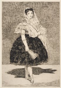 Lola de Valence, 1863 (aguafuerte y aguatinta) de Édouard Manet